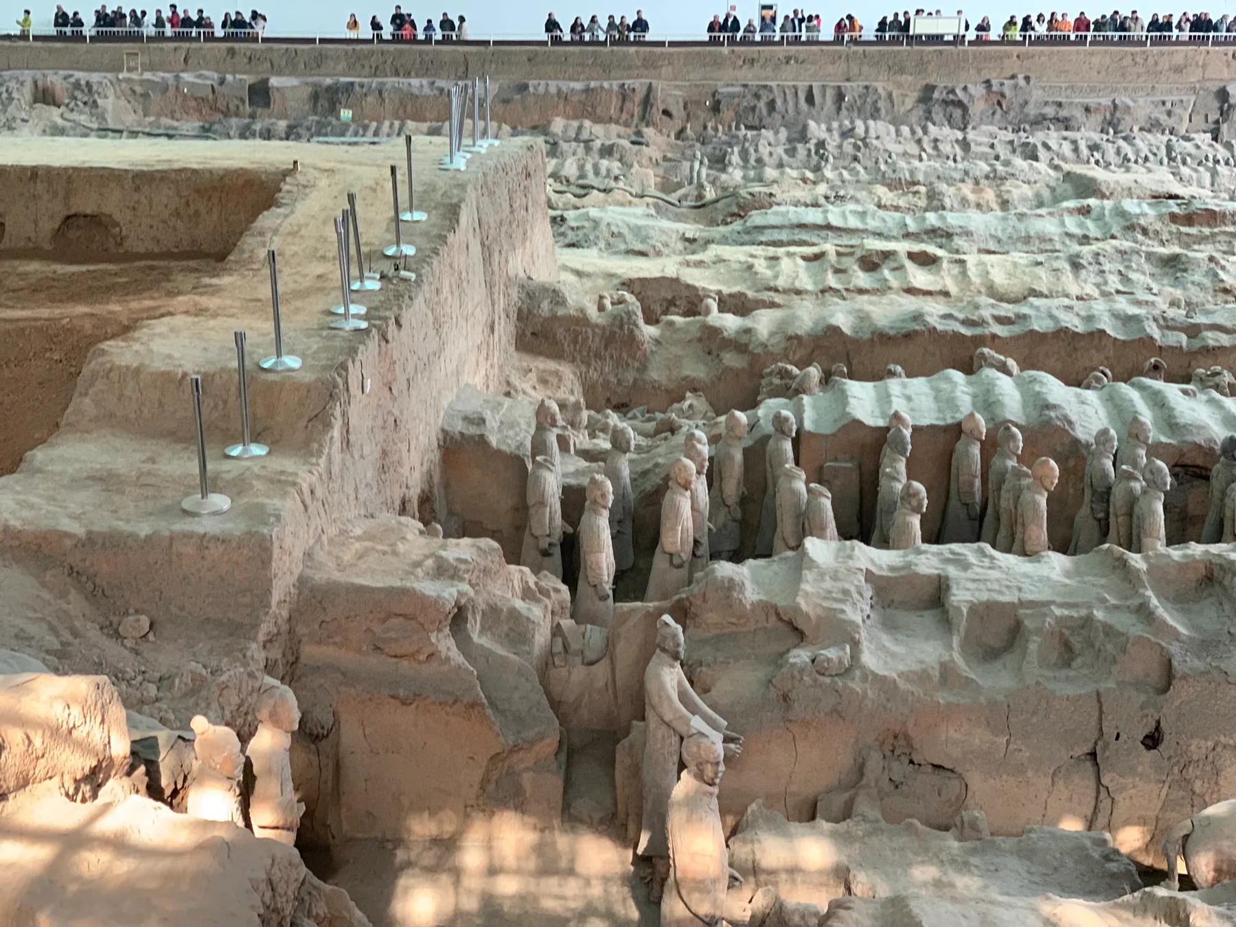 Rows of Terracotta Warriors in Xi’an.